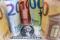 Illustration shows U.S. Dollar and Euro banknotes