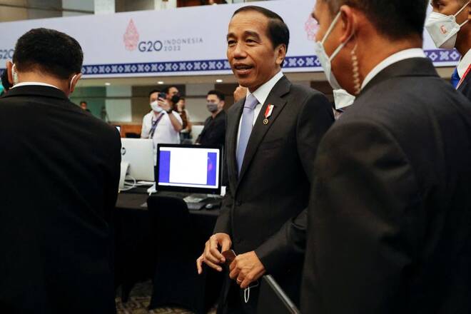 Indonesian President Joko Widodo visits Media Center of G20 Summit in Nusa Dua