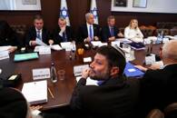 Israeli Finance Minister Bezalel Smotrich attends a cabinet meeting at the Prime Minister's office in Jerusalem