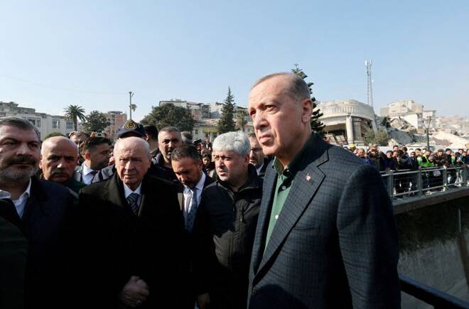 Turkish President Erdogan visits Hatay province in the aftermath of a deadly earthquake