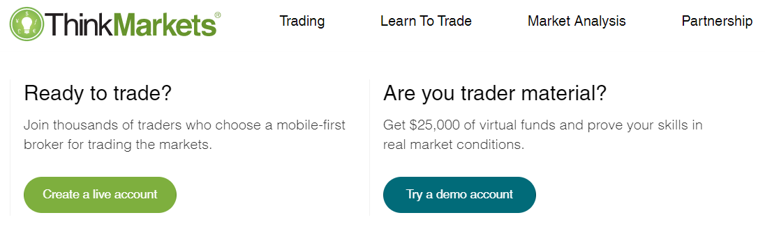 Think Markets reminds you to test your skills before jumping to live trading