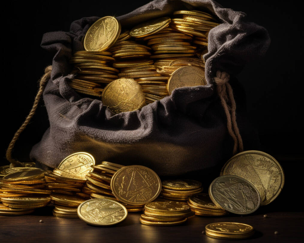 Bag of gold coins,FXEmpire
