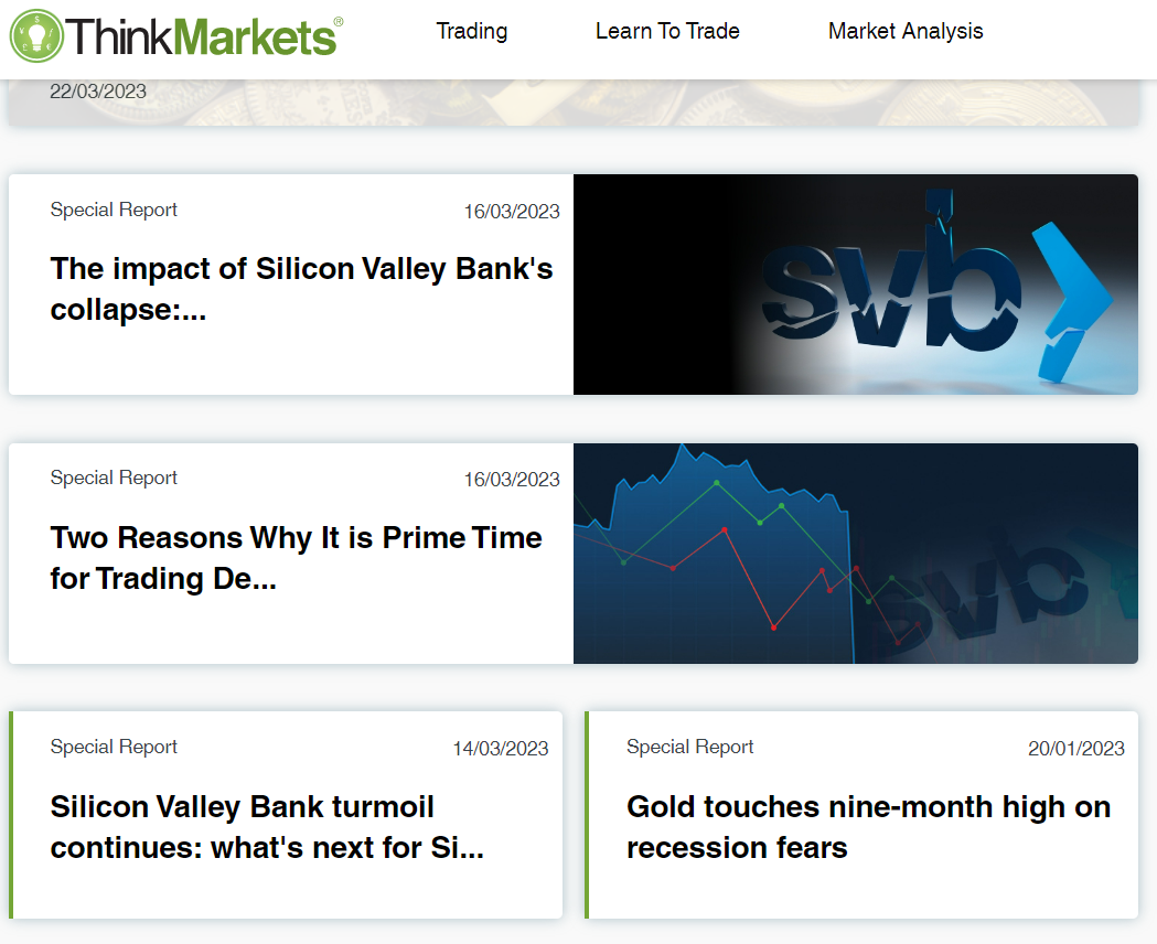 Think Markets’ special reports