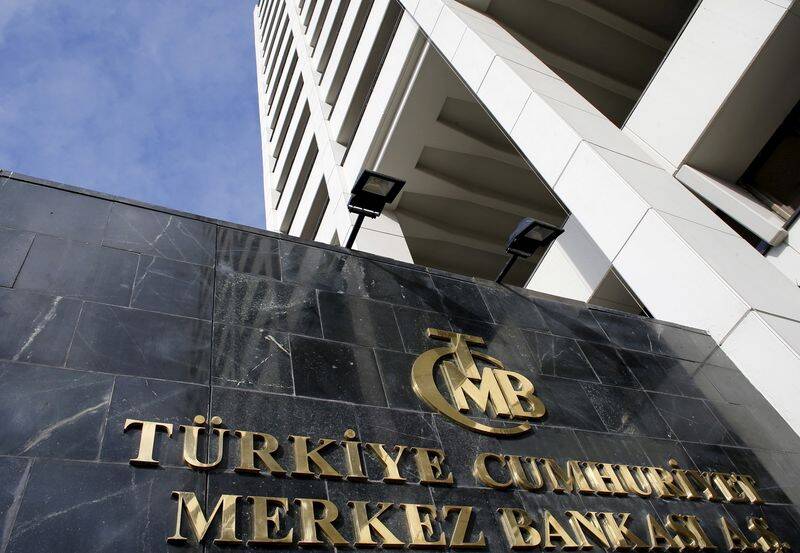 File photo of Turkey's Central Bank headquarters is seen in Ankara