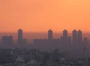 A general view of Cairo skyline during sunset
