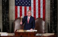 House Speaker Kevin McCarthy wields the speaker's gavel