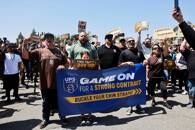 United Parcel Service and the Teamsters hold a rally in Orange