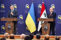 Ukrainian Foreign Minister Dmytro Kuleba meets Iraqi counterpart Fuad Hussein in Baghdad
