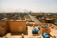Smoke rises over buildings during clashes between the paramilitary Rapid Support Forces and the army in Khartoum