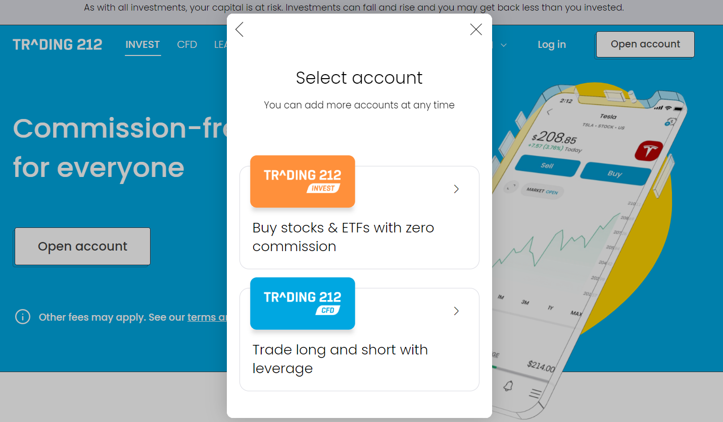 Setting up a trading account with Trading 212