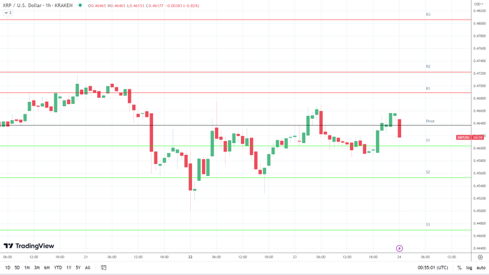 XRP Mengincar Sub-$0.4550 pada SEC v Ripple Silence dan Debt Ceiling Woes