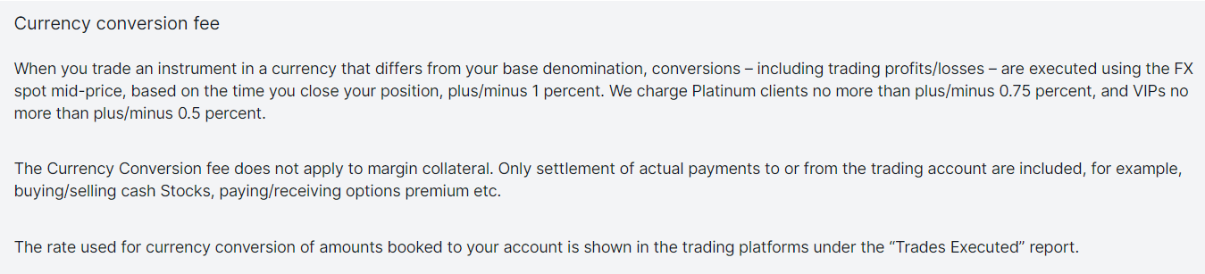 Saxo’s conversion fee