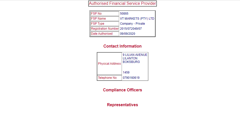 Regulation at FSCA