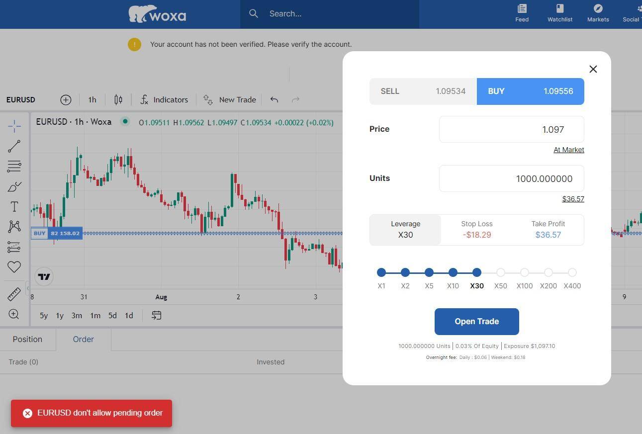 No pending orders on Woxa’s platform