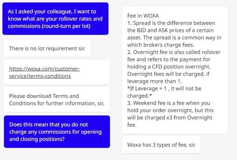 My inquiry about Woxa’s commissions