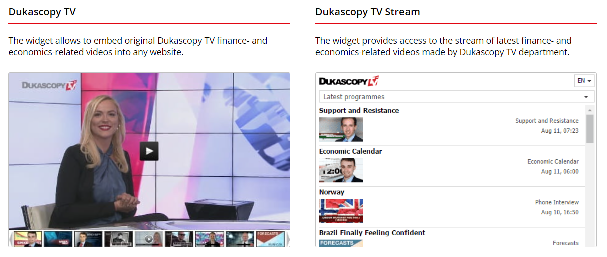Dukascopy TV