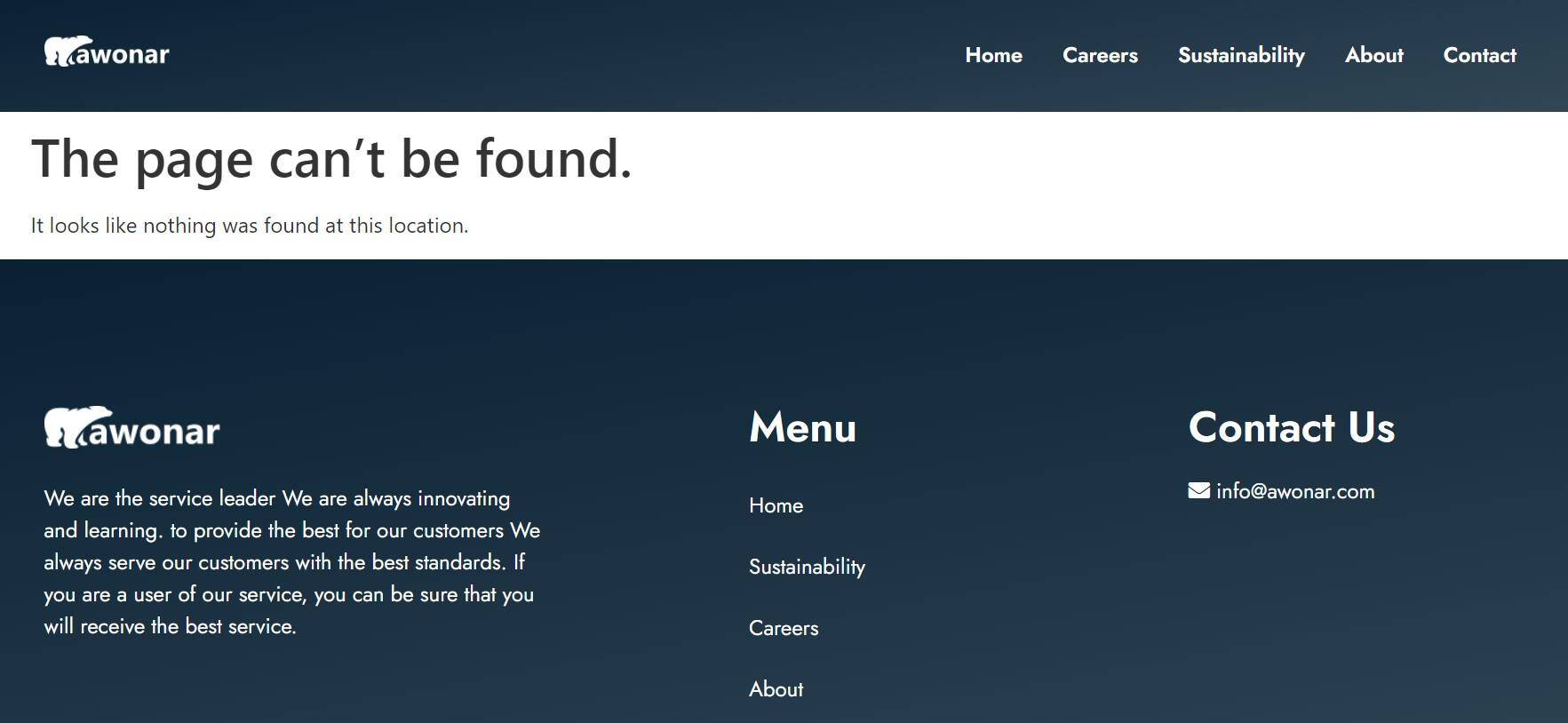 Not available content via the Trading section