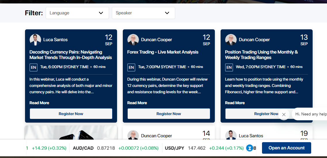 Webinars at ACY Securities