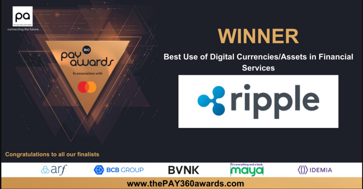 Ripple takes awards.