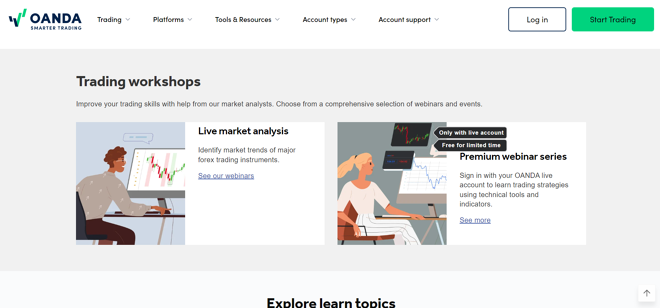 OANDA US Live Webinars