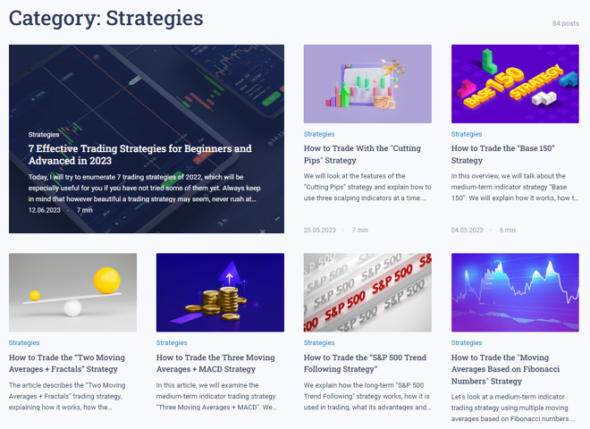 Educational articles on trading strategies