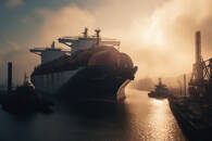 Ship transporting raw materials, FX Empire