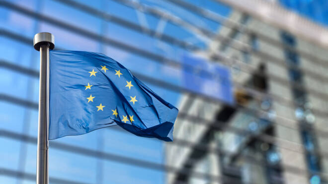 ECB and Europe flag, FX Empire