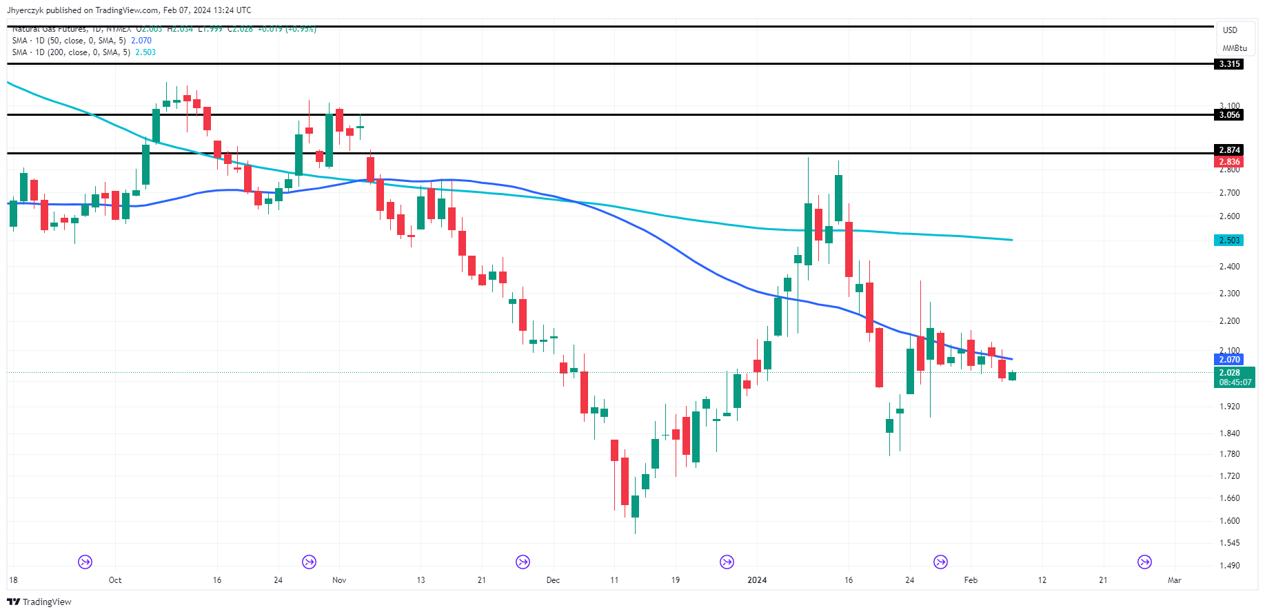 Natural Gas Prices Forecast Futures Flat Despite Demand Spike   NG1 2024 02 07 08 24 52 