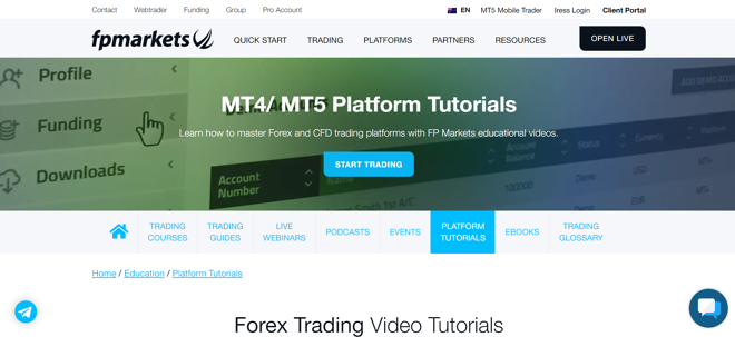 FP Markets Platform Tutorials