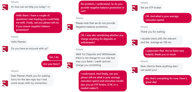My conversation with SquaredFinancial’s customer support