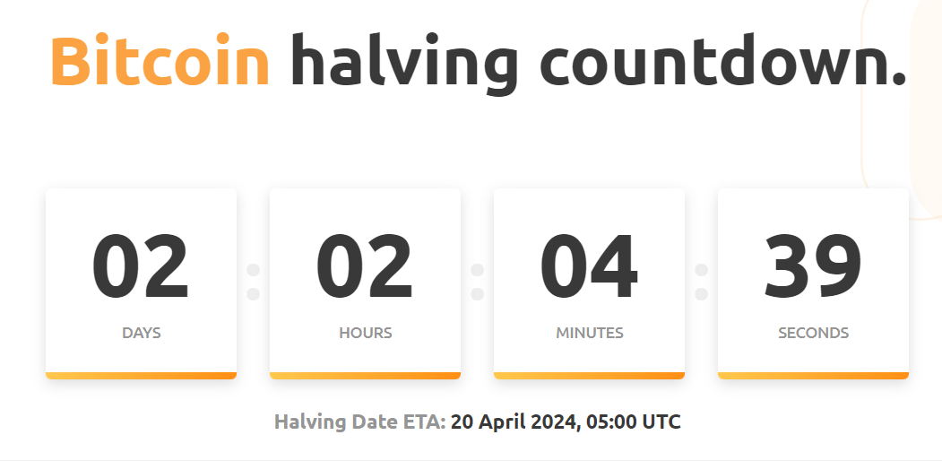 2 Days Till Bitcoin Halving