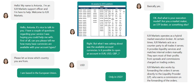 My conversation with IUX’s customer support