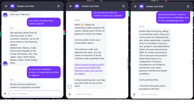 Kraken Customer Support Live Chat