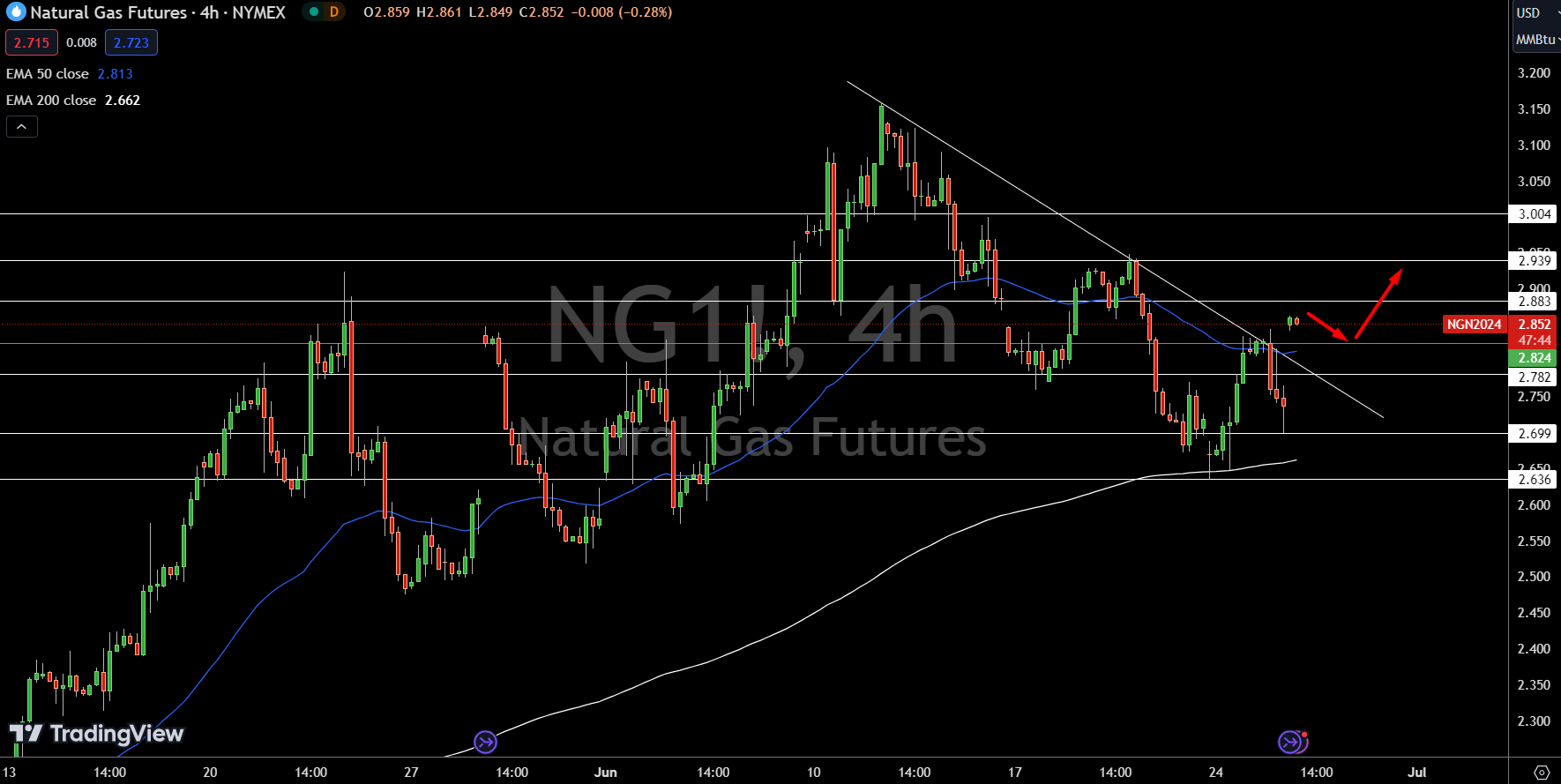 Natural Gas (NG) Price Chart