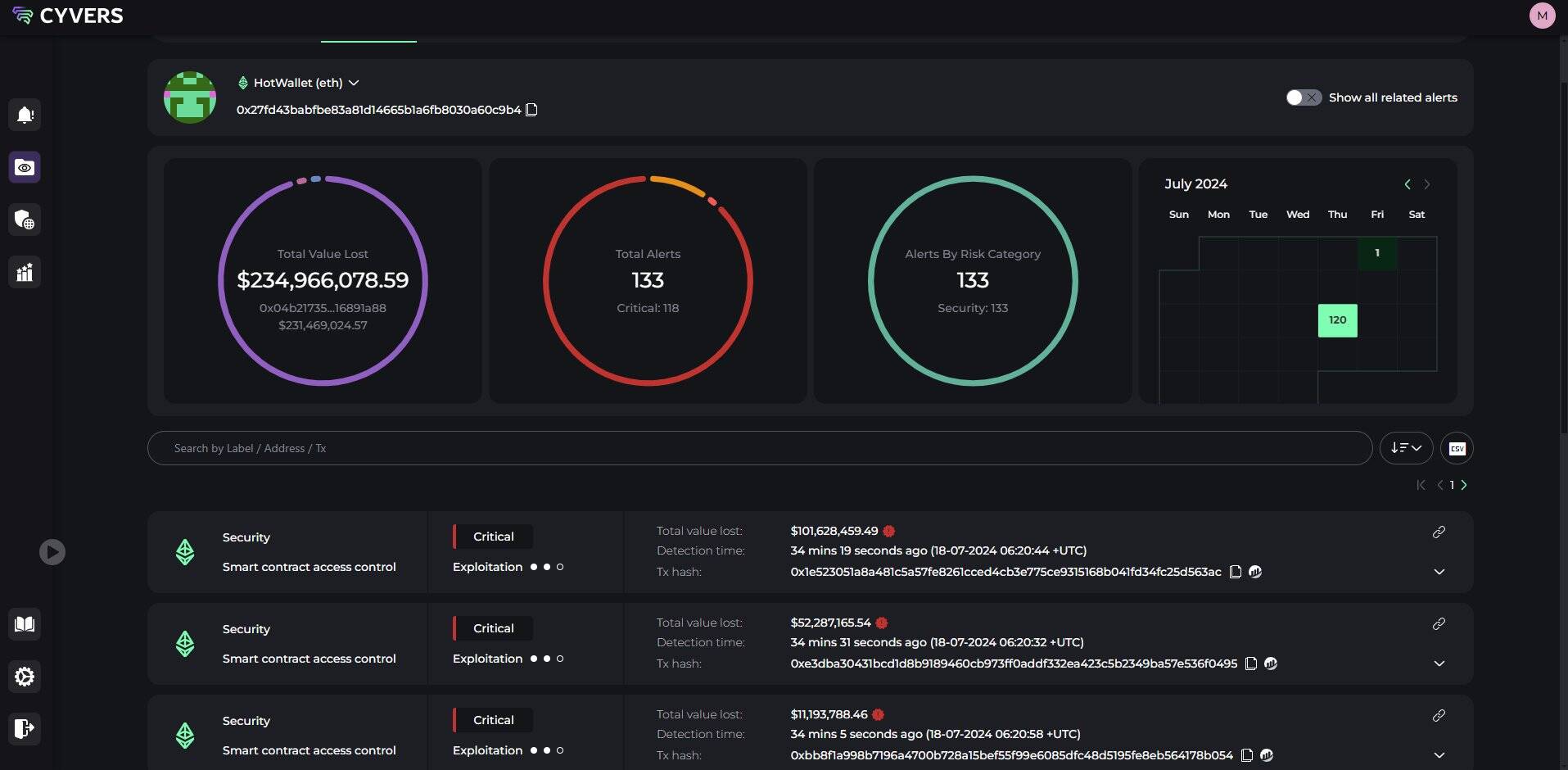 WazirX hacked wallet