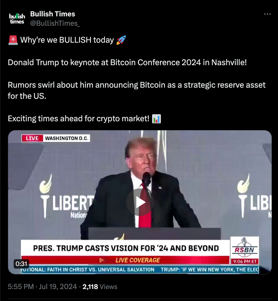 Donald Trump crypto