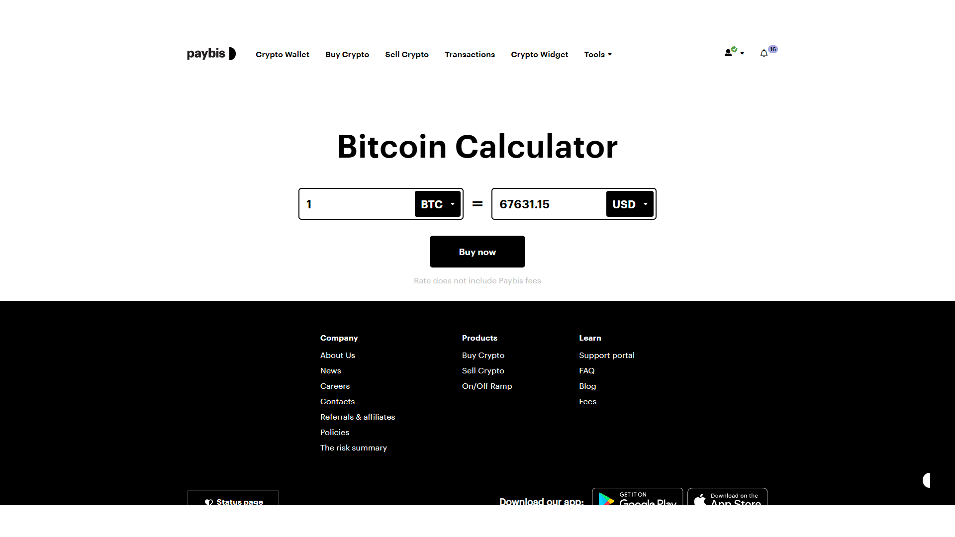 Paybis makes it easier to calculate crypto prices with a dedicated tool