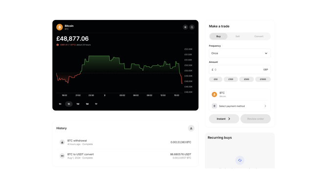 Simple Trading Interface on Gemini