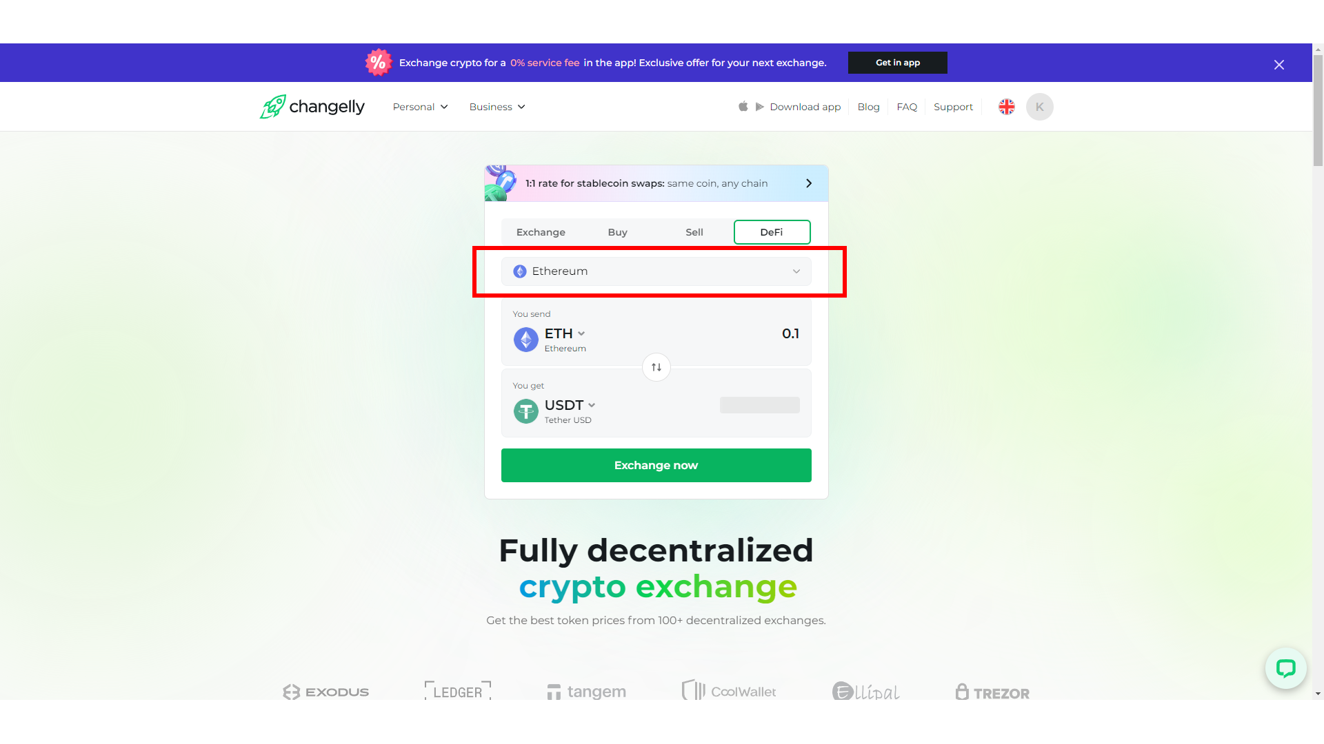 Changelly DeFi rende possibili gli scambi solo tra criptovalute della stessa blockchain