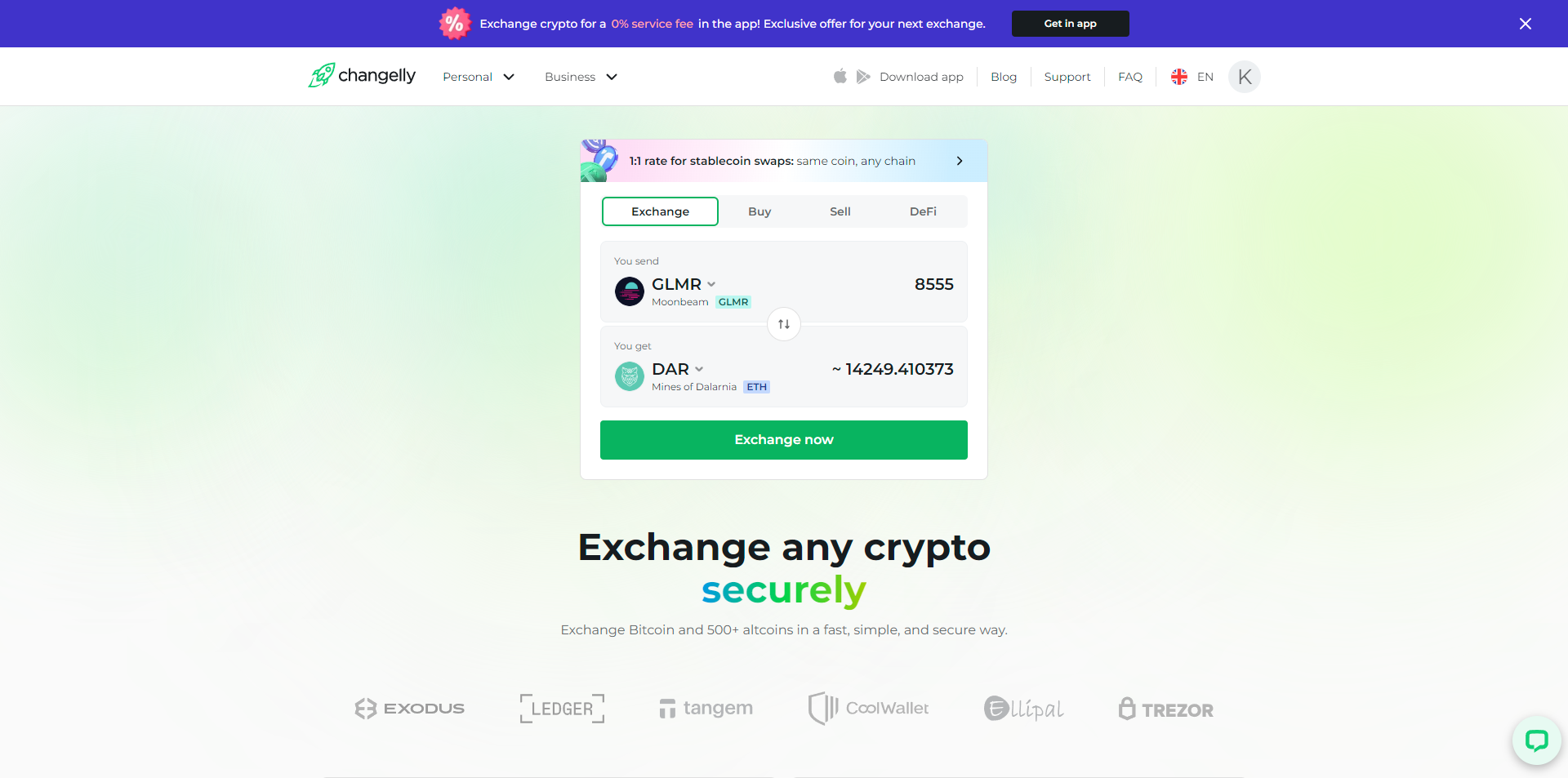 Changelly makes the process of exchanging exotic coins smooth and easy