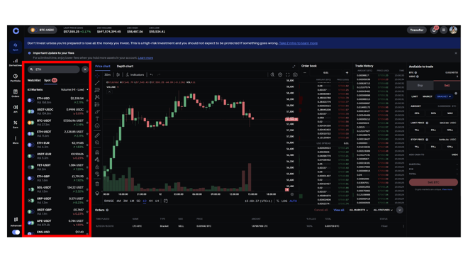 Trading Pair Search