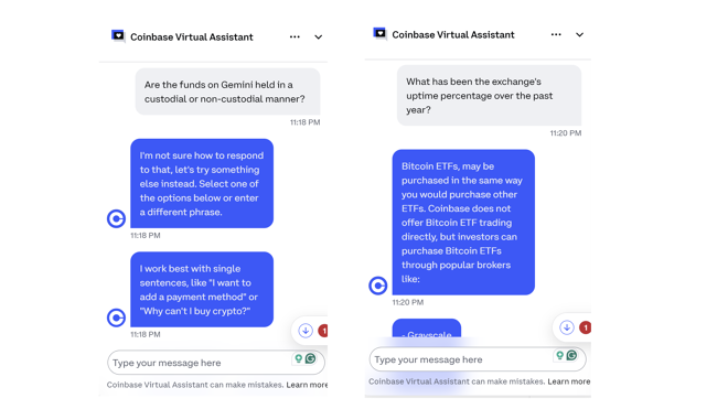 Coinbase Chatbot