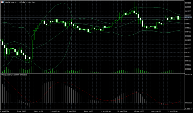 Màn hình biểu đồ của MetaTrader 5