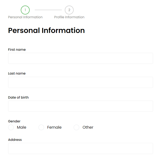 JustMarkets’ account registration form (continued)