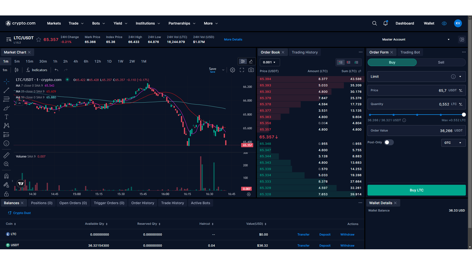 Crypto.com Trading Platform