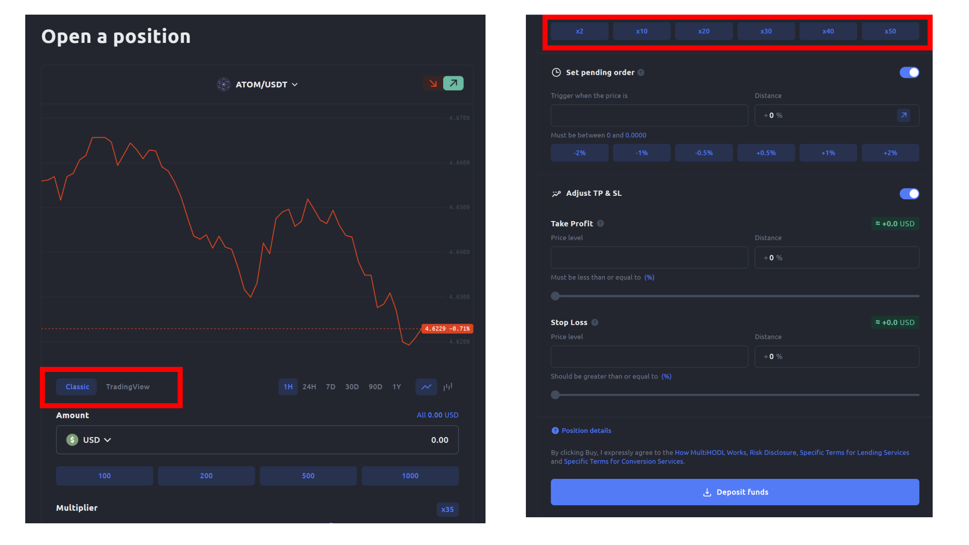 Trading pair trade navigation