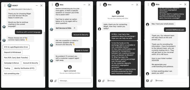 Bitget Customer Support via Live Chat