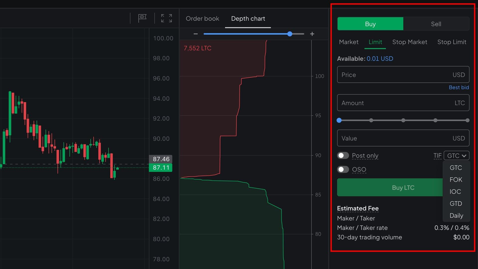 Bitstamp conditional order types