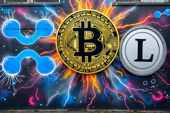 Bitcoin, Ripple, Litecoin Outlook: BTC Near $100K, XRP Faces Pullback, LTC Tests Resistance