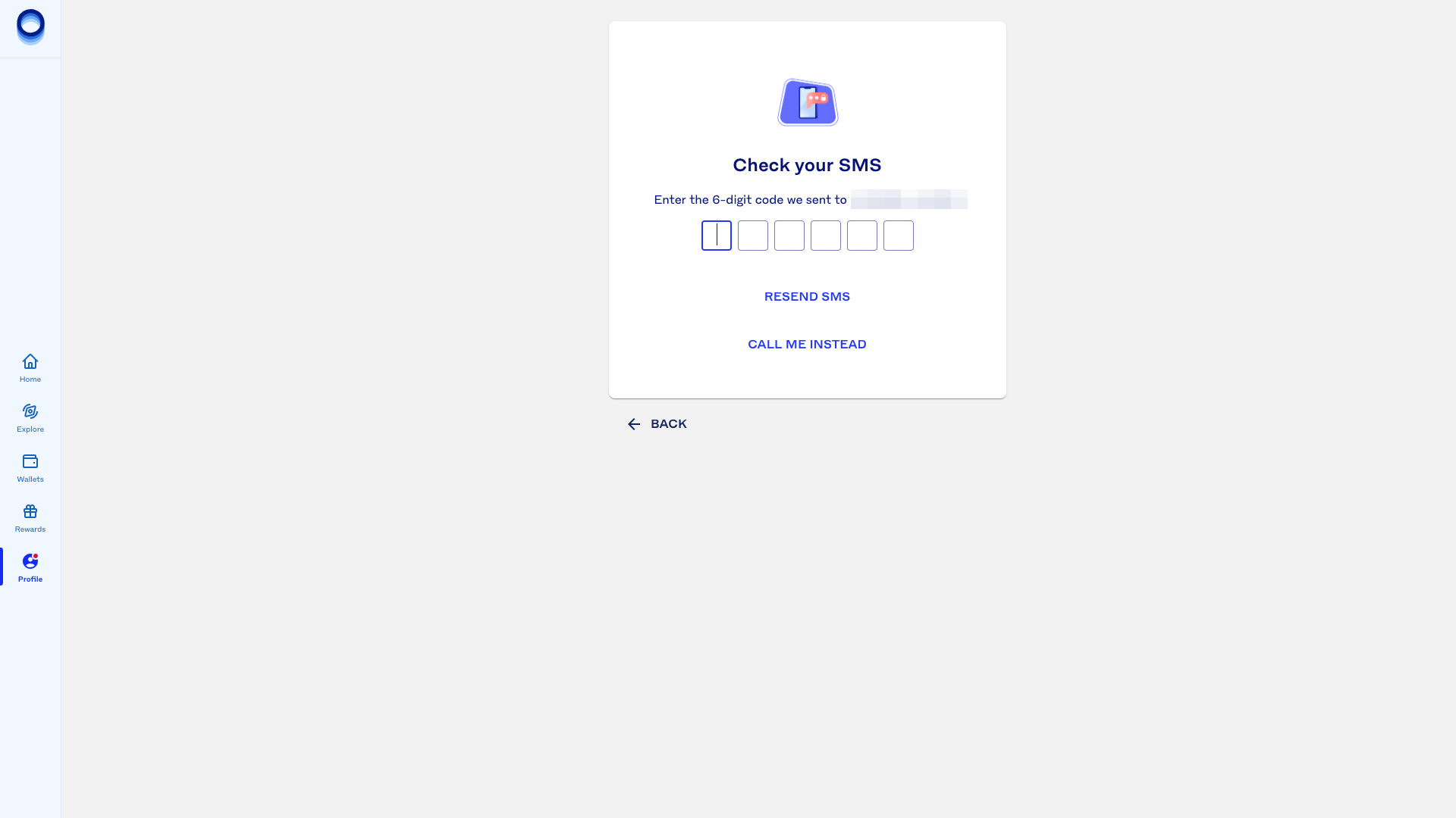 Verifica del numero di telefono dopo la registrazione
